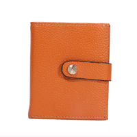 Dompet Kulit PU Multifungsi Retro Kustom untuk Wanita, Tempat Kartu dan Tiket dengan Fungsi Penyimpanan Slot Kartu