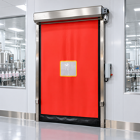 Porte à enroulement rapide en PVC auto-réparante avec fenêtre de visualisation pour atelier de production de boulangerie et de confiserie
