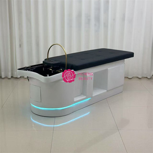 Yicheng Beauté Nouveau Design Salon De Coiffure Circulation De L'eau Tête Thérapie Chaise De Lavage Shampooing Lit à Vendre - Product Image 5