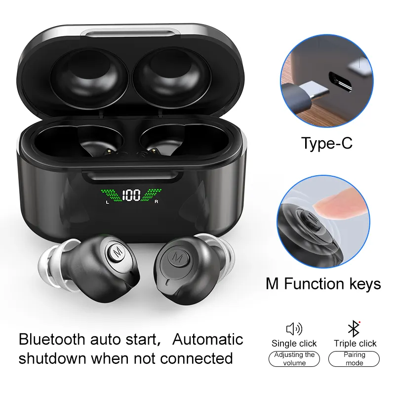 T New hearing aids OTC Wireless hearing aids Rechargeable Earphones Hearing Aid with Micro