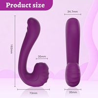Ylove Lebensmittelechtes Flüssigsilikon IPX6 Hautfreundliches Material 10 Vibrations- & Saugmodi Vibrator Einführbares Sexspielzeug für Frauen OEM