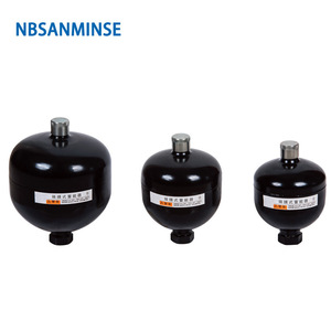 Acumulador Hidráulico de Diafragma NBSANMINSE, Tipo Soldado de Acero al Carbono, Tanque de Amortiguación con Rosca Interna para Estabilización de Presión - Product Image 1