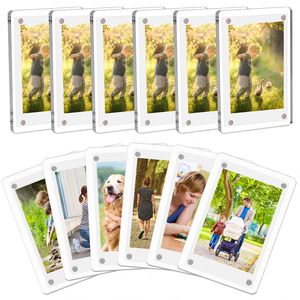2.36x3.54 Inch Clear Acrylic Plastic Fridge Magnetic <strong>Picture</strong> <strong>Frame</strong> <strong>Small</strong> Magnetic Photo <strong>Frame</strong> - Product Image 1