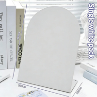 Organisateur de bureau magnétique en métal ML, tableau d'affichage en forme d'arche, cadeau créatif, support de mémo pour poste de travail, présentoir de rappels et souvenirs