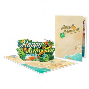 การ์ดป๊อปอัพธีมการเดินทางไปชายหาดสำหรับเพื่อนผู้ชาย - Product Image 4