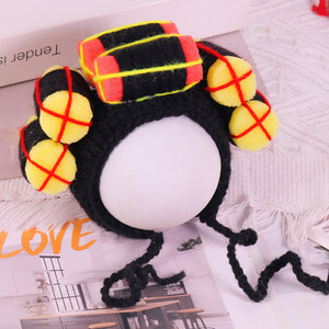 Cappello per animali da compagnia fatto a mano all'uncinetto divertente bigodino copricapo per Cat & Dog Amigurumi accessorio per Costume da compagnia carino lavorato a maglia - Product Image 5