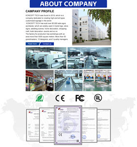 Enseigne publicitaire KONCEPT personnalisée en acier inoxydable et acrylique, étanche, fixe, pour extérieur, avec lettres et logo LED - Product Image 5