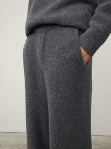 Set Maglione e Pantaloni in Misto Lana Bouclé Mohair con Logo Personalizzato, Maniche <span class=keywords><strong>Raglan</strong></span> Lunghe, Vestibilità Comoda per Uomo - Product Image 2