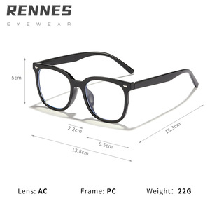 2025 unisexe décontracté boîte carrée tendance mode Anti-lumière bleue lunettes haute qualité Offre Spéciale myopie cadre lunettes pour étudiants PC - Product Image 3