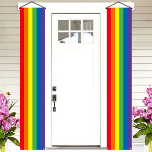 Bannière <span class=keywords><strong>de</strong></span> porche Happy Pride 70,9x11,8 pouces, Panneau <span class=keywords><strong>de</strong></span> porche arc-en-ciel LGBTQ, Toile <span class=keywords><strong>de</strong></span> fond pour photomaton <span class=keywords><strong>de</strong></span> <span class=keywords><strong>la</strong></span> Journée <span class=keywords><strong>de</strong></span> <span class=keywords><strong>la</strong></span> fierté pour décorations extérieures - Product Image 2