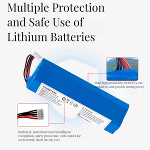 Pack de batteries de remplacement 18650 14,4V 5200mAh pour aspirateur robot Ecovacs <span class=keywords><strong>Deebot</strong></span> T5 T8 T9 T10 X1 <span class=keywords><strong>Ozmo</strong></span> <span class=keywords><strong>950</strong></span> T8+ T9+ - Product Image 4