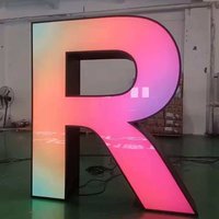 Letrero LED Gigante Personalizado, Letras Programables RGB a Todo Color, Pantalla para Eventos, Fiestas, Decoración de Parques y Arte al Aire Libre