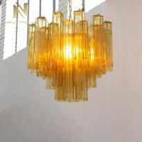 Lampe personnalisée moderne Décoration de luxe Salon Escalier Luminaire suspendu Salle à manger française Lampes personnalisées Lustre en verre de Murano
