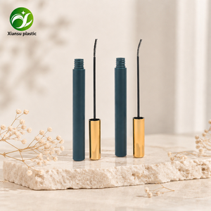 Tubi Vuoti per Mascara di Lusso in Teal Opaco con Tappo Metallico e Scovolino Curvo, Contenitori Cosmetici all'Ingrosso per Brand di Makeup - Product Image 3