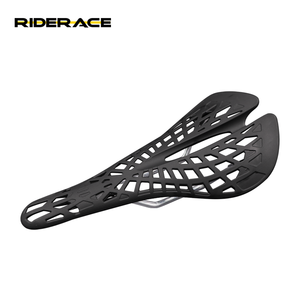 Sillín de <span class=keywords><strong>Bicicleta</strong></span> de Montaña RIDERACE, Súper Ligero, de Plástico, Diseño Ergonómico de Araña, Hueco, Transpirable, <span class=keywords><strong>Asiento</strong></span> de PVC, Pieza para <span class=keywords><strong>Bicicleta</strong></span> de Montaña - Product Image 1