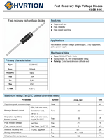 Diode haute tension CL08-10C, diode redresseuse 10KV 350mA, diode HV 100nS à récupération rapide pour générateur de rayons X, alimentation HV