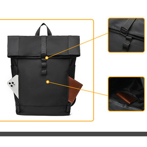Mochila para Portátil Enrollable Personalizada para Hombre, Moderna, Impermeable, Antirrobo, para Negocios y Ocio - Product Image 4