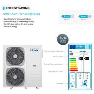 Bomba de Calor Aire-Agua Termodinámica Solar de 8-16kw con Inversor DC EVI R290 para Ahorro de Energía, Almacenamiento de Calor en Invierno, para Hoteles y Casas - Product Image 4