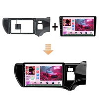 Reproductor de DVD para Auto con Pantalla IPS de 9 Pulgadas, Qualcomm Snapdragon, 2 Din, YouTube, GPS, WIFI, Android, para Toyota Prius C RHD Aqua 2013