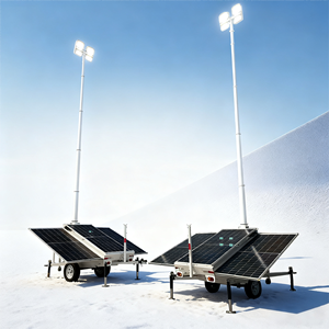 Torre Fotovoltaica Móvil con Energía Solar, Remolque de Almacenamiento de Energía Solar con Luces LED y Fuente de Alimentación - Product Image 3