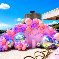 Grande boule miroir gonflable en PVC, ballon miroir brillant suspendu pour Noël, mariage, fête d'anniversaire, décoration