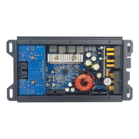 4 Kanal D Tipi Araç Güç Amplifikatörü 80W RMS 12V 4 Ohm Alüminyum Soğutuculu Araç Ses Subwoofer'ı Mono Blok