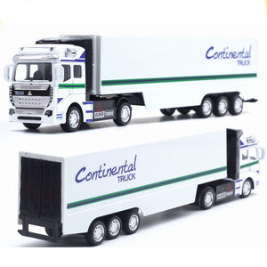 Modelo de Camión Contenedor Americano de Metal Fundido a Presión con Logotipo Personalizado, Juguete de Plástico Blanco para Colección, Regalo Empresarial - Product Image 3