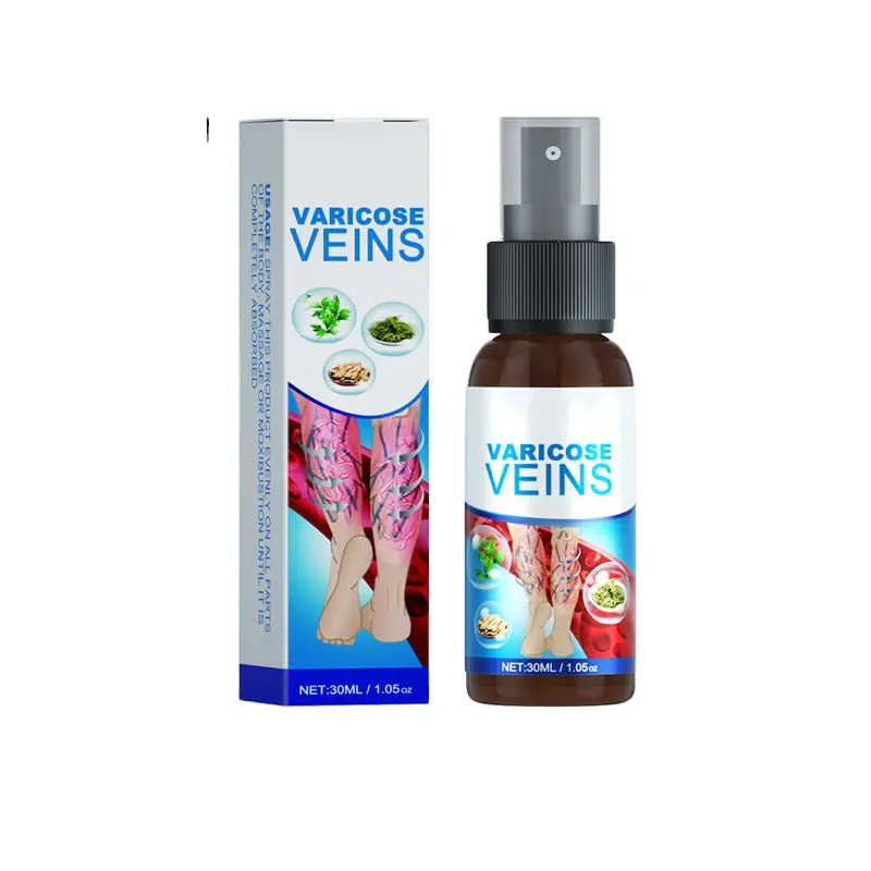 OEM Smooth ing Blood Vessel Bulge Glätten des Regenwurm spray zur Linderung der Beine Müde Krampfadern Spray 30ML