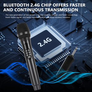 ไมโครโฟนไร้สายอเนกประสงค์ 2.4G สำหรับการแสดงกลางแจ้ง โทรศัพท์มือถือ คอมพิวเตอร์ คาราโอเกะ สำหรับการเชื่อมต่อ - Product Image 3