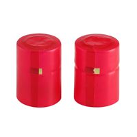 Capsules de film thermorétractables colorées de taille personnalisée en usine pour bouteille de vin