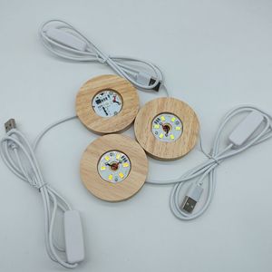 Bola de cristal 3D Luz nocturna Base de madera con función decorativa Regalo de Navidad para niños - Product Image 5