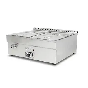 Commercial Restaurant Cater Stainless Steel Tabletop Gas Food Warmer Soup Bain Maire for fast food restaurant