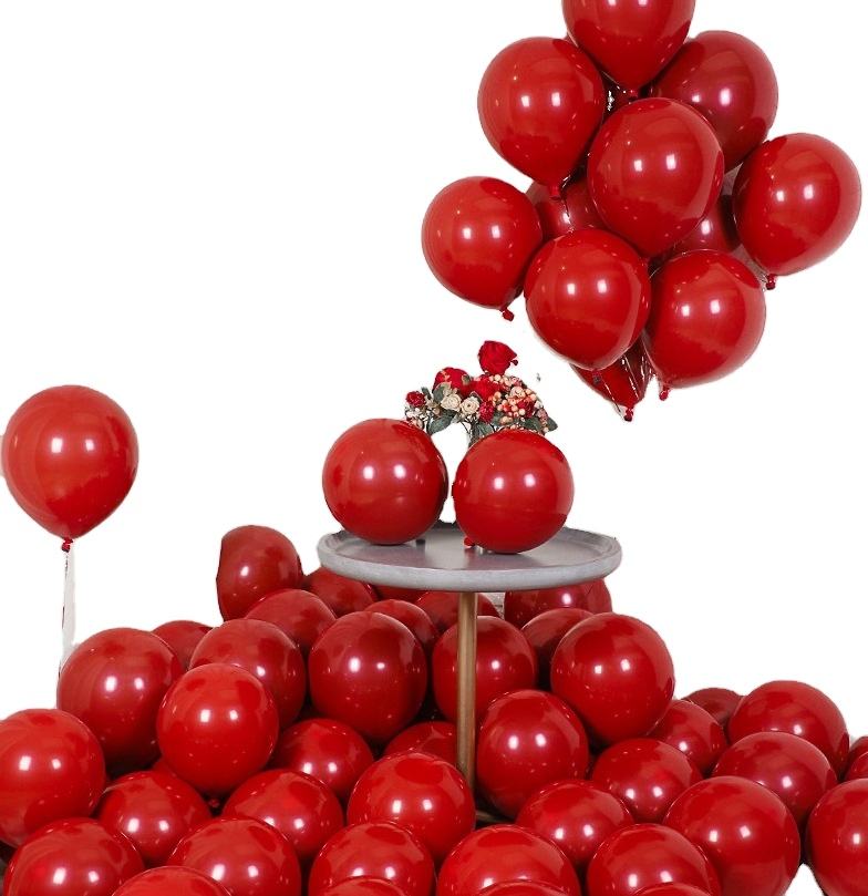Wholesale 10 Inch 100pcs a Pack Latex Helium Round Balloons for Birthday Decoration