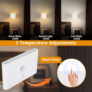 Up Down Wall Sconce Motion <b>Sensor</b> Magnetic Mount AAA Battery Powered Night <b>Lights</b> Wardrobe Kitchen Kids Room Led Cabinet <b>Light</b> - Product Image 2