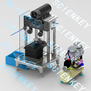 La petite découpeuse STX-202A de fil de diamant est utilisée pour la coupe de précision des échantillons matériels fragiles - Product Image 2