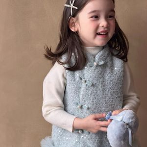 <strong>Girls</strong> Princess 2025 Autumn Winter New Baby <strong>Girl</strong> Cheongsam <strong>Dress</strong> Children's National Style Crocheted Vest <strong>Dress</strong> <strong>Formal</strong> <strong>Dress</strong> - Product Image 4