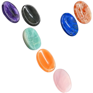 Lot de Pierres de Méditation - Pierres de Guérison en Cristal de Qualité Supérieure <span class=keywords><strong>pour</strong></span> <span class=keywords><strong>l</strong></span>'<span class=keywords><strong>Anxiété</strong></span>, <span class=keywords><strong>le</strong></span> <span class=keywords><strong>Stress</strong></span> <span class=keywords><strong>et</strong></span> la Méditation Calme - Product Image 1