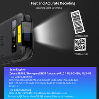 Escáner de código QR de bajo precio RFID UHF Colector DE DATOS Ordenador móvil resistente PDA portátil con huella dactilar