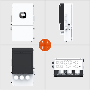 <span class=keywords><strong>Convertisseur</strong></span> DC/AC à phase unique 18KW 18KVA, onduleur solaire hybride pour utilisation américaine - Product Image 2