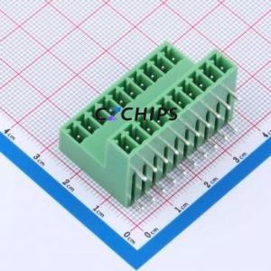 KF2EDGRT-3.5-2*10P Plug-in Terminal Block Bent Lead Through Hole,P=3.5mm Board-to-Board / Socket - Closed 2x10P 3.5mm Green - Product Image 1