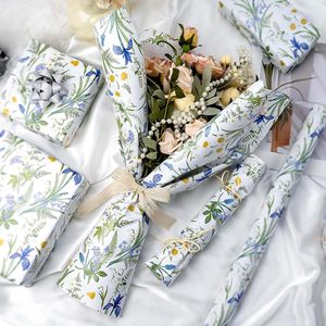 Maypluss Floral Wrapping Paper 17 Inch X 33 Feet Double Side Eco Friendly Gift <b>Wrap</b> For Bridal Shower Wedding - Product Image 6