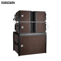 Sistem Speaker Line Array Dual 8 Inch LA 208 + SB18 dengan Subwoofer 18 Inch Sistem Audio PA Profesional