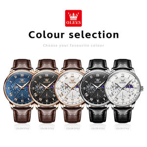 Reloj de Cuarzo para Hombre 2893 OEM, Personalizado, de Marca, con Fase Lunar, Luminoso, Cronógrafo, Resistente al Agua, de Lujo - Product Image 6