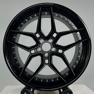 Ruedas de aluminio forjado de dos piezas de plata cepillada Ruedas de <span class=keywords><strong>coche</strong></span> de aleación forjada de 18 19 20 21 22 23 24 pulgadas - Product Image 5