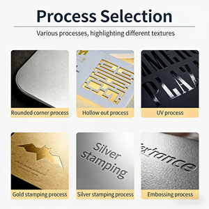 <span class=keywords><strong>OFUN</strong></span> Individuell Bedruckte Geprägte Visitenkarten mit Goldprägung und PVC & Offsetpapier |   Offsetdruck - Product Image 6