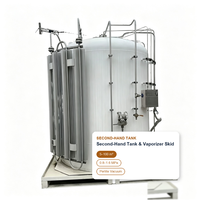 Réservoir de stockage d'oxygène liquide remis à neuf, cuve sous pression 5000L à double paroi, certifié ASME, pour gaz industriel au Royaume-Uni et en Europe