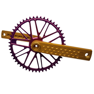 सुपर क्रैंक बाइक क्रैंकसेट उत्पाद माउंटेन बाइक फाइबर क्रैंक बाइक स्टील चेनरिंग ड्राइवलाइन क्रैंकसेट - Product Image 5