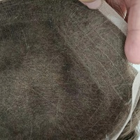 Vente en gros cheveux humains indiens postiche homme en dentelle allemande de couleur marron clair