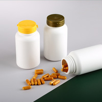Emballage en plastique PET personnalisé 250cc Vitamin vide flacons de pilules blancs bouteille de capsule médicale