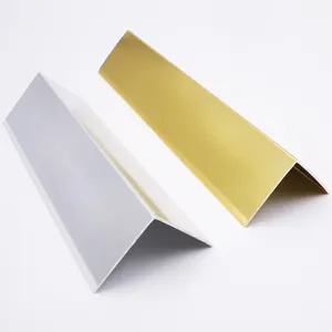 Aluminium Corner LENWA ALUMINIUM Factory In Stock Multi Size Multi Color L Shape Aluminum Corner Trim For Home Decoration